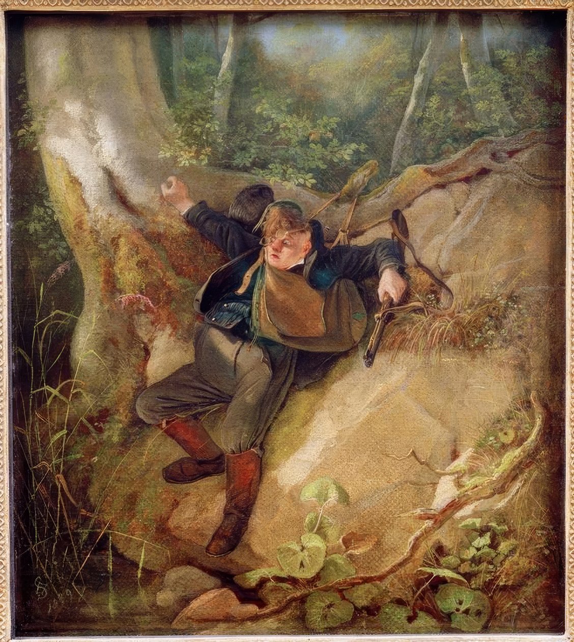 Accident de chasse - Carl Spitzweg