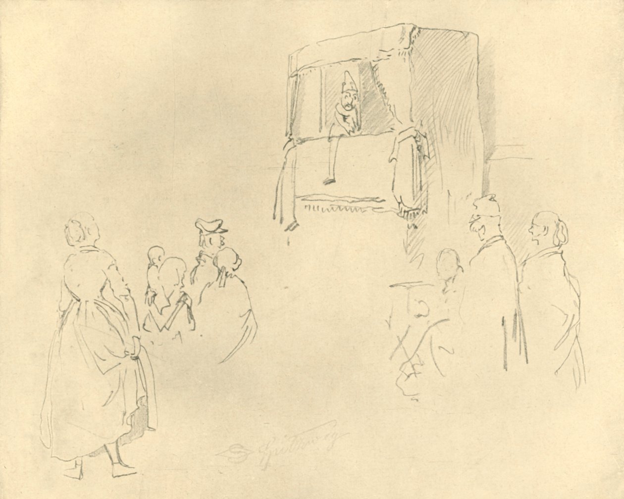 Kasperltheater I - Carl Spitzweg