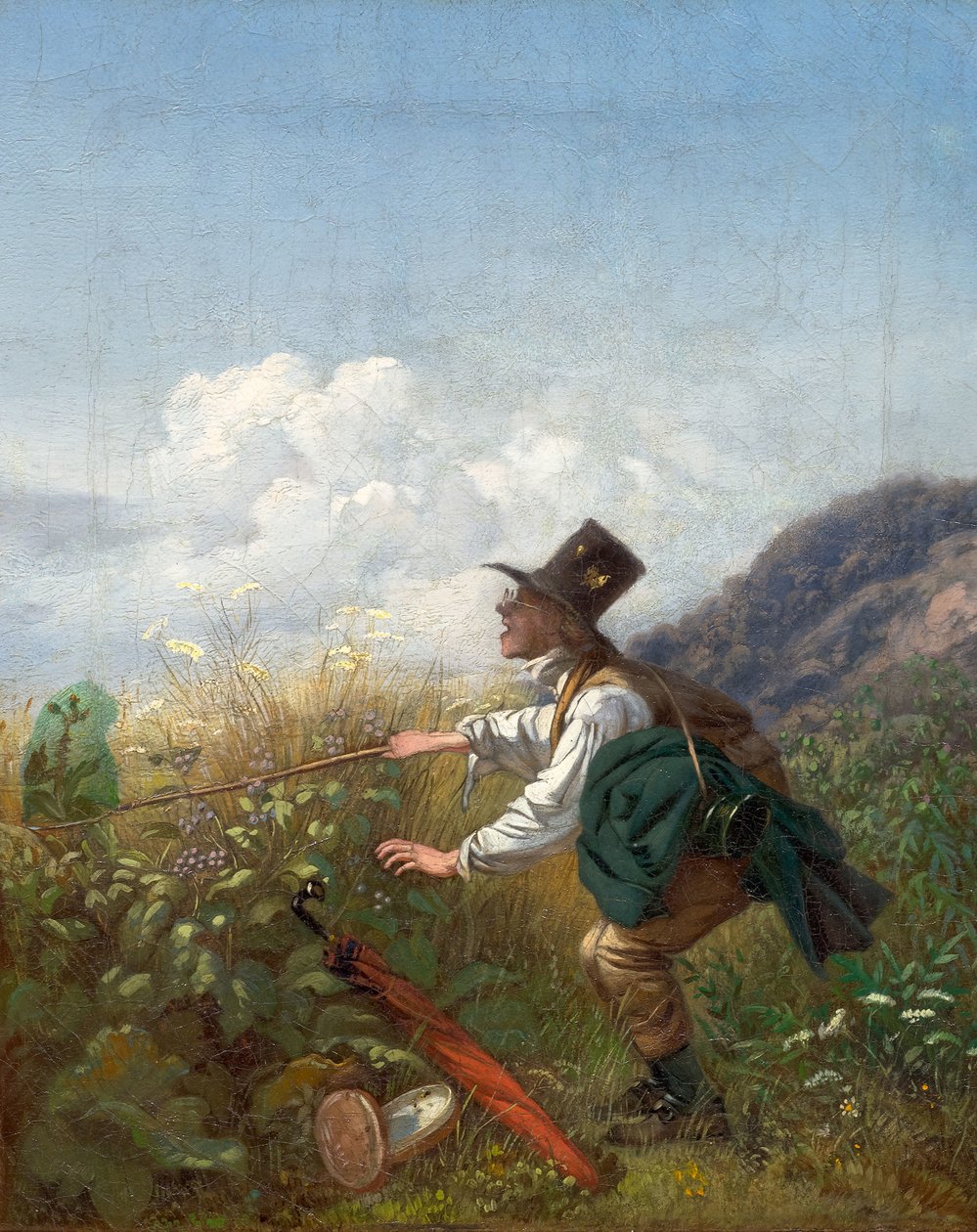 Le chasseur de papillons botaniste, vers 1837 - Carl Spitzweg