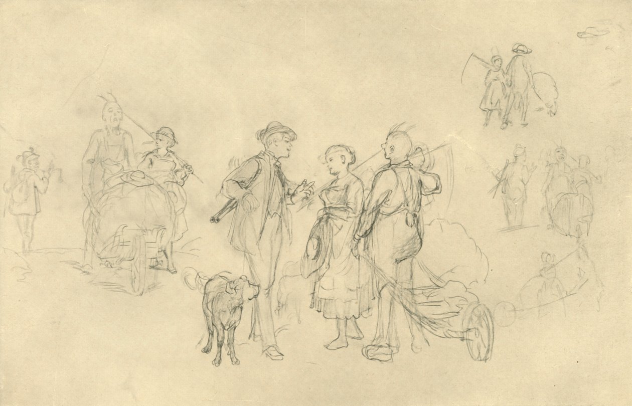 Rendez-vous convenu, milieu-fin du 19e siècle, c1924 - Carl Spitzweg