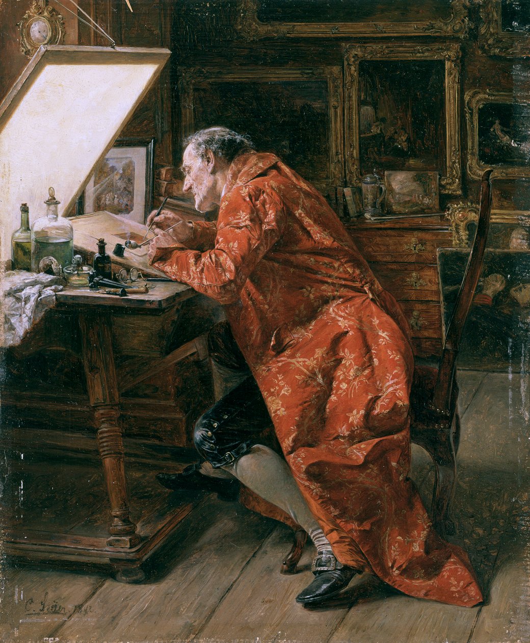 Le graveur - Carl Wilhelm Anton Seiler