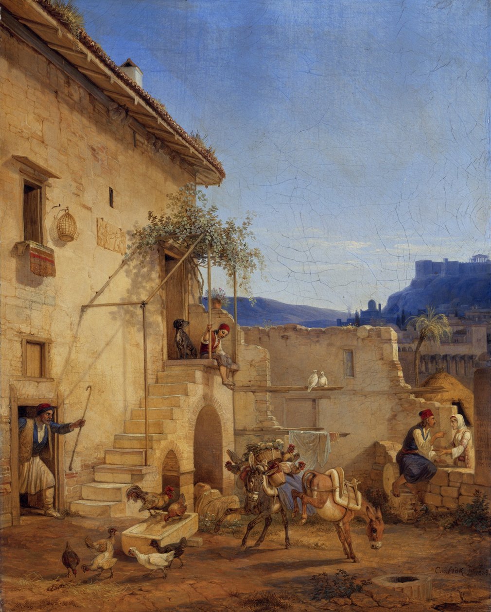 Maison à Athènes - Carl Wilhelm Freiherr von Heideck