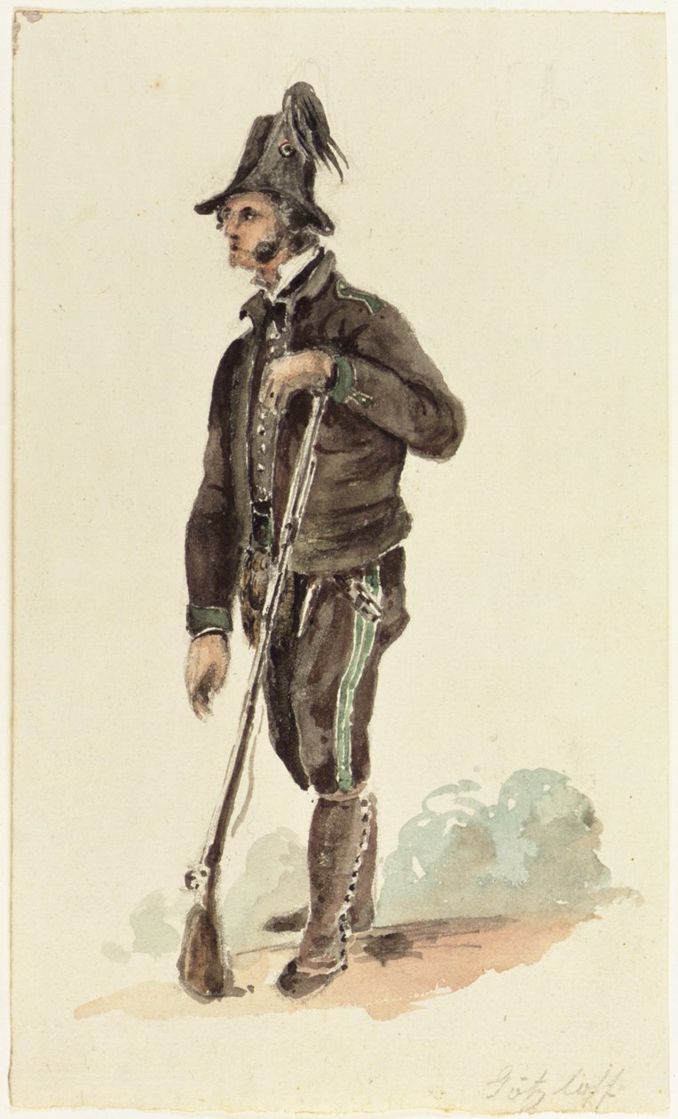 Chasseur italien, 1830 - Carl Wilhelm Goetzloff