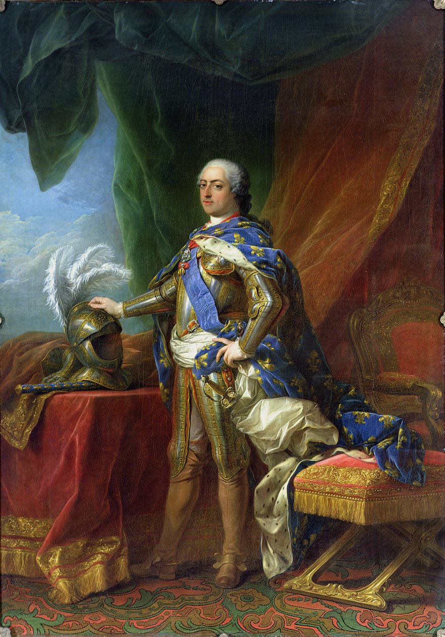 Louis XV (1715-74) Roi de France et de Navarre, 1750 - Carle van Loo