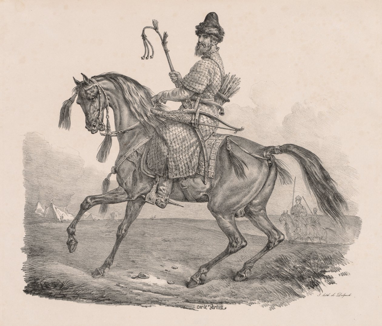 Cavalier cosaque - Carle Vernet