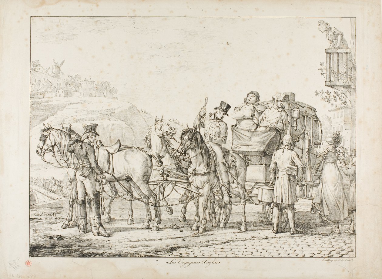 Voyageurs Anglais - Carle Vernet