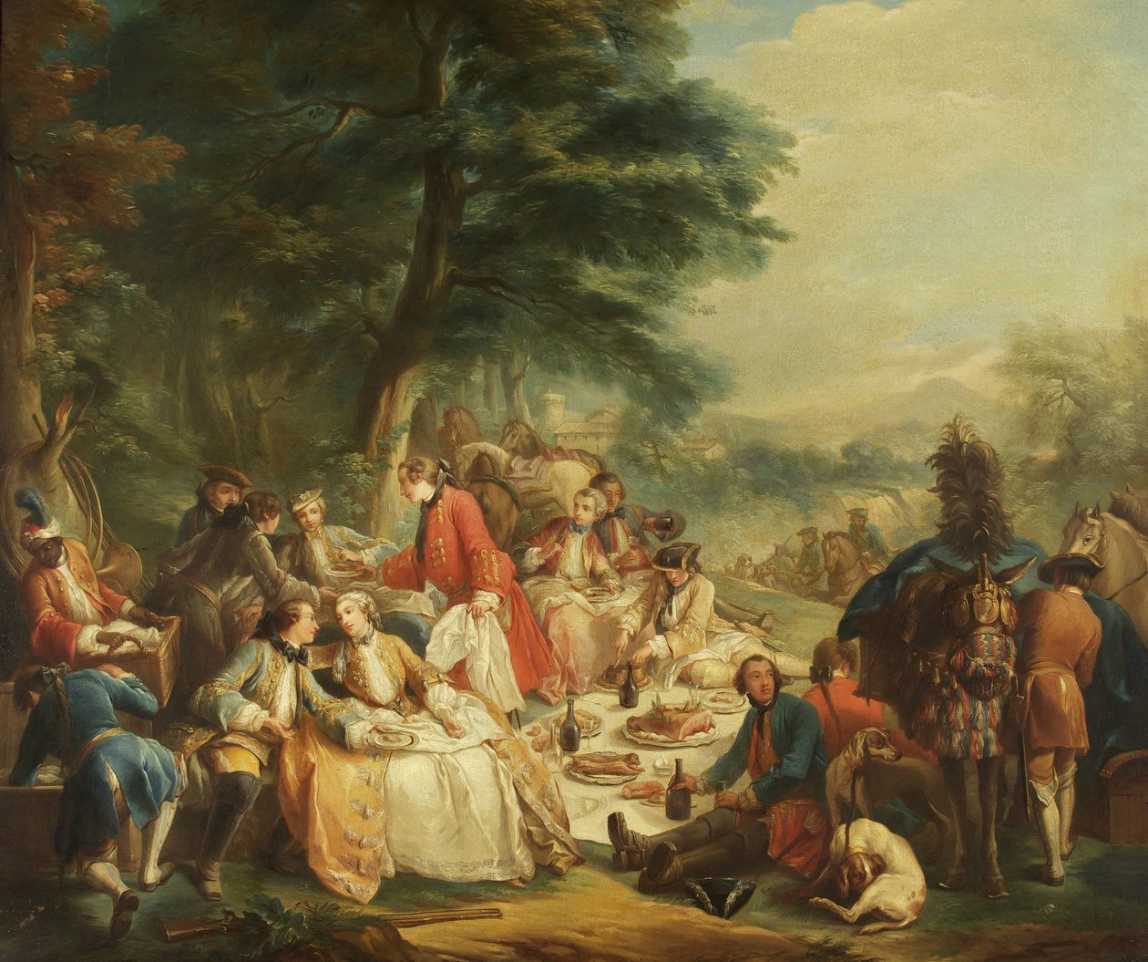 Repos à la Chasse - Carle van Loo