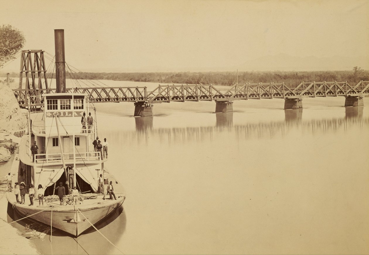 Pont sur le Colorado, Yuma - Carleton E. Watkins