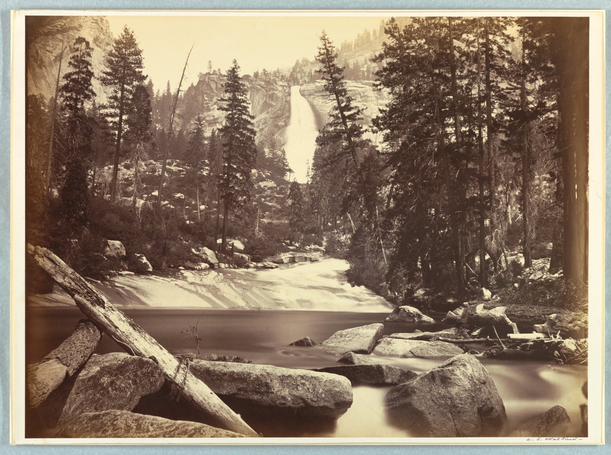Chute Nevada, Yosemite - Carleton E. Watkins