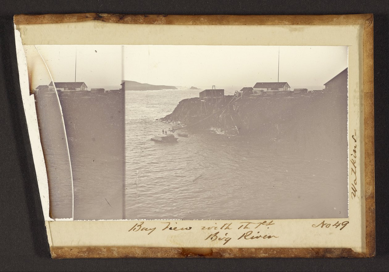 Vue de la baie avec la rivière Pt. Big - Carleton Watkins