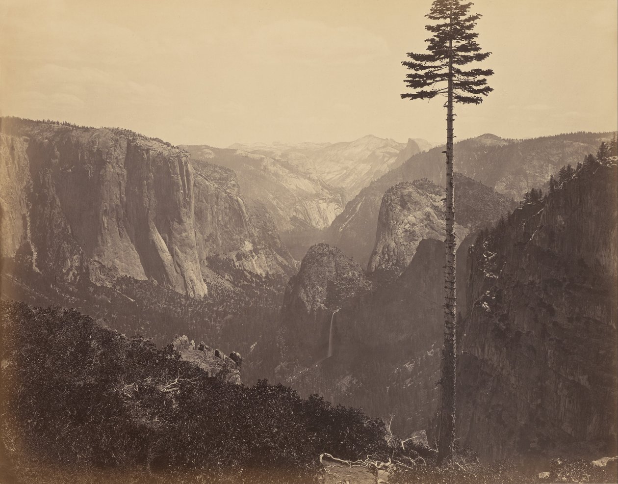 Vallée de Yosemite depuis la meilleure vue générale - Carleton Watkins