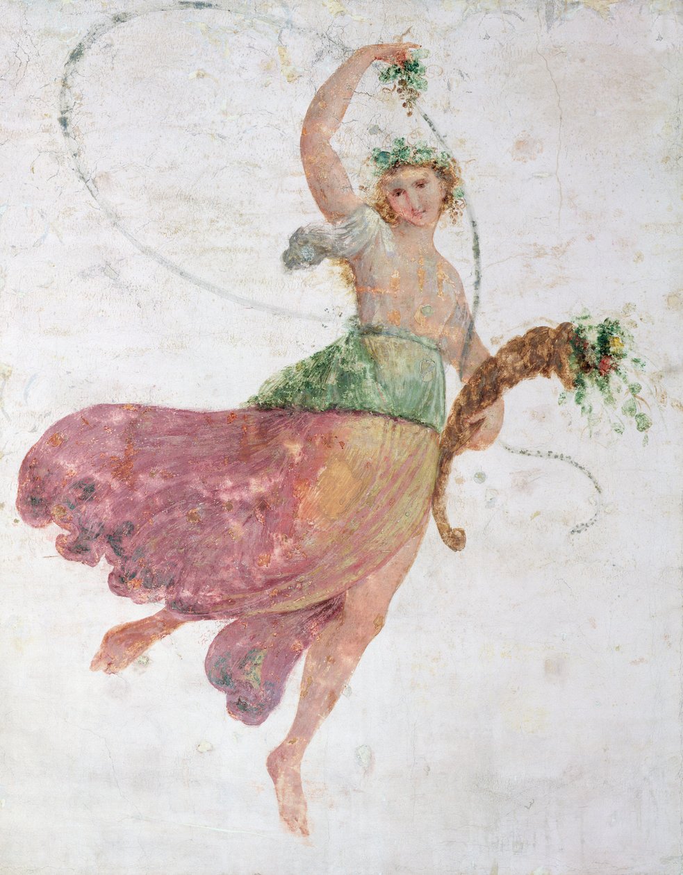 Jeune danseuse avec une corne d
