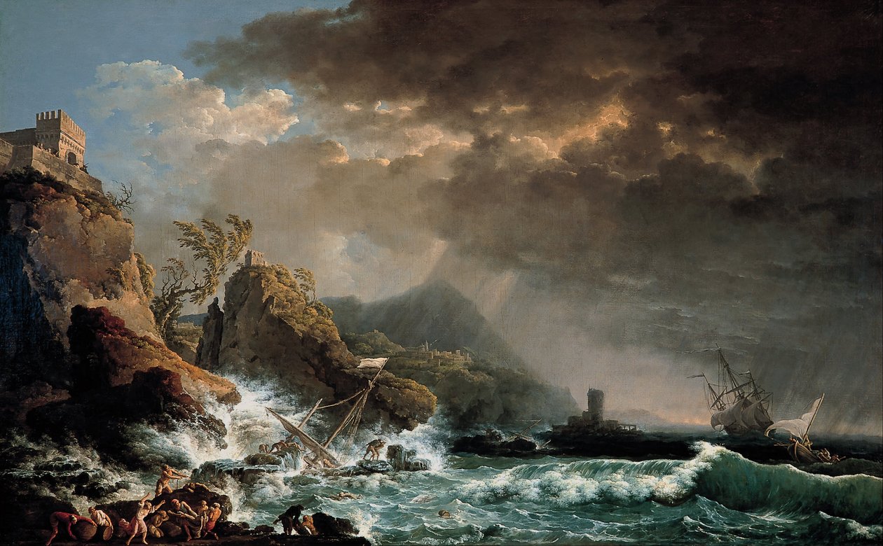 Naufrage dans une Anse Rocheuse - Carlo Bonavia