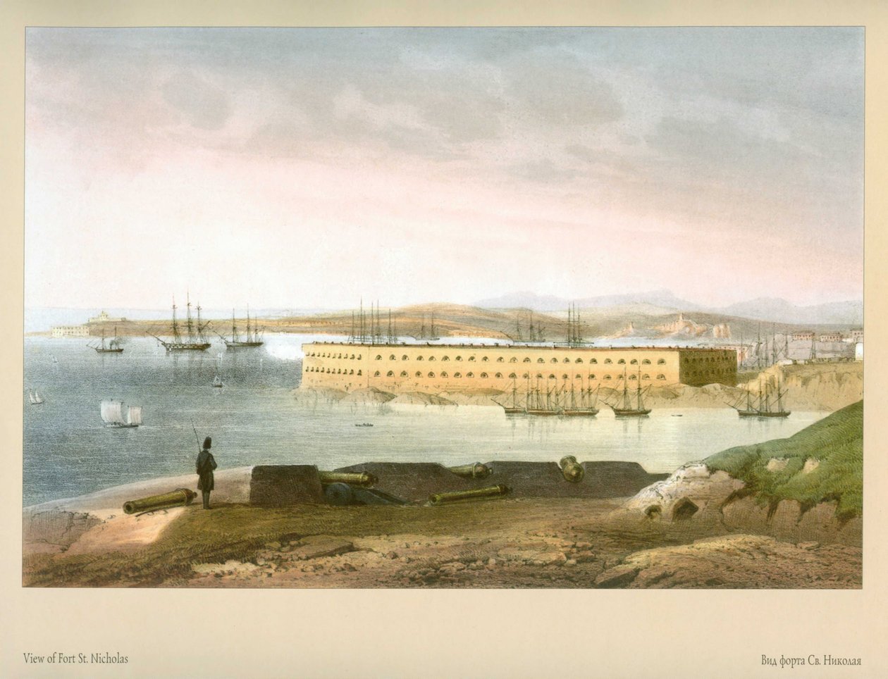 Carlo Bossoli. Vue du fort Saint-Nicolas - Carlo Bossoli
