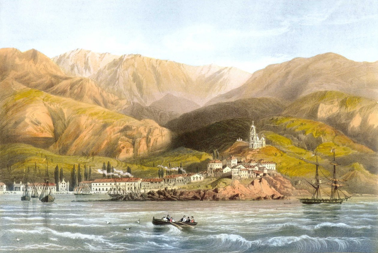Carlo Bossoli. Vue de Yalta - Carlo Bossoli