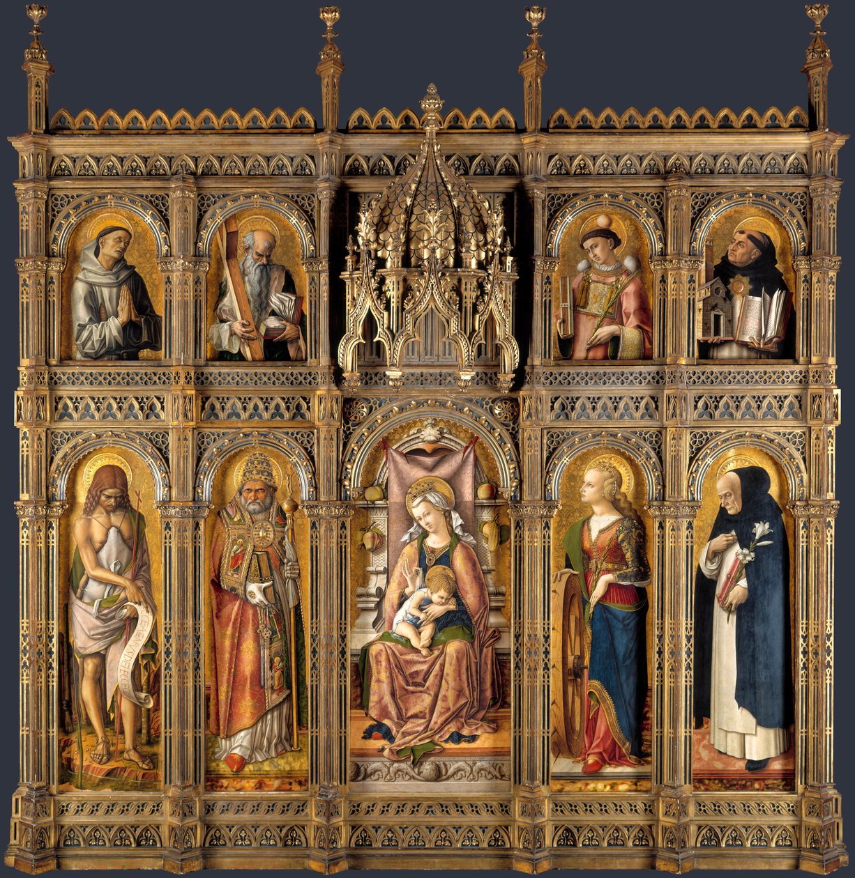 Le Retable Demidoff, 1476 - Carlo Crivelli