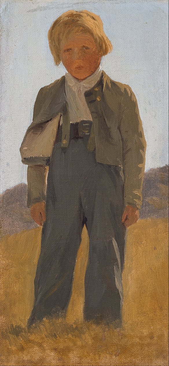 Garçon berger. Étude - Carlo Dalgas
