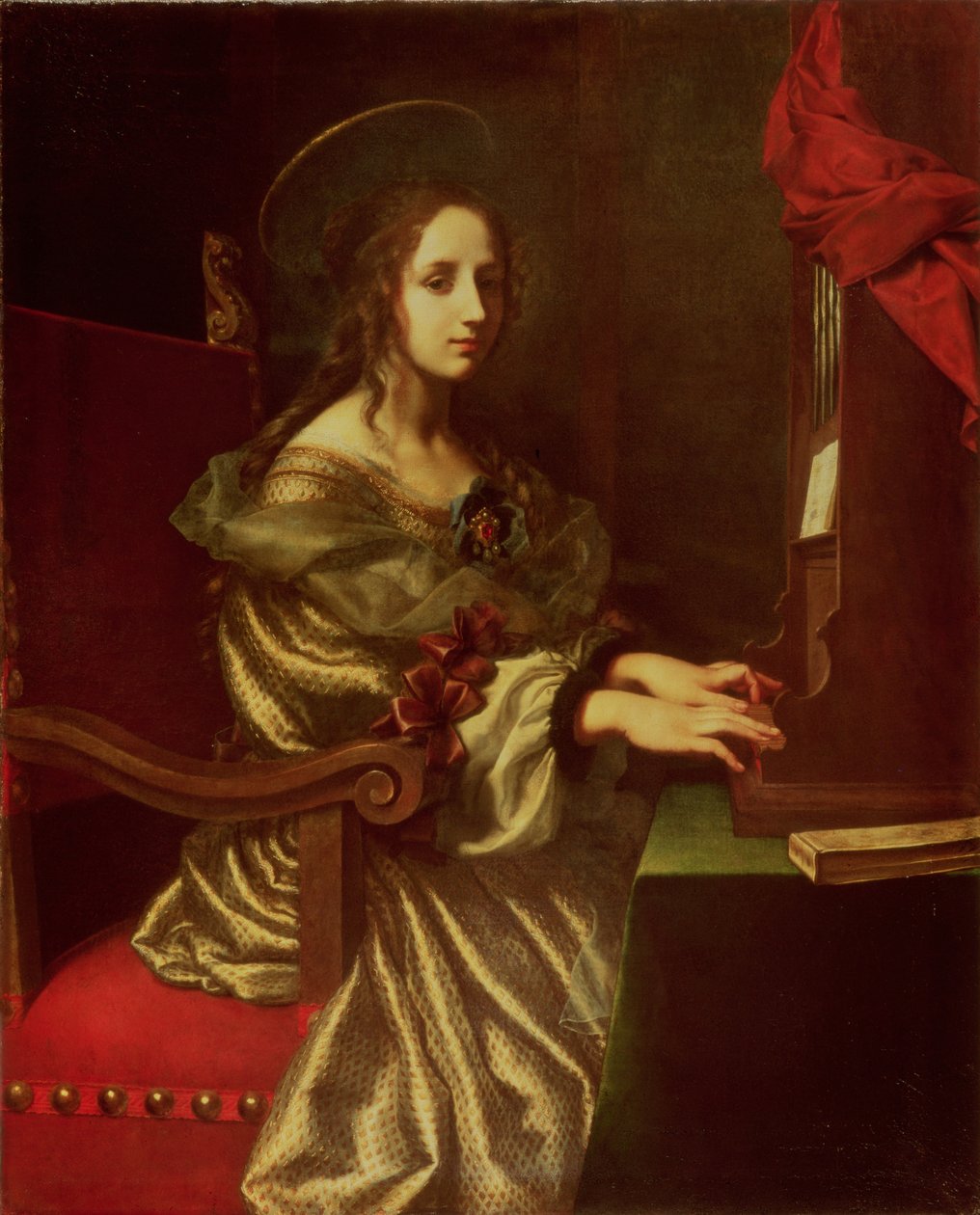 Sainte Cécile (patronne des musiciens) - Carlo Dolci