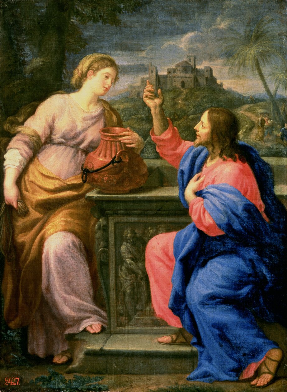 Christ et la femme de Samarie - Carlo Maratta or Maratti