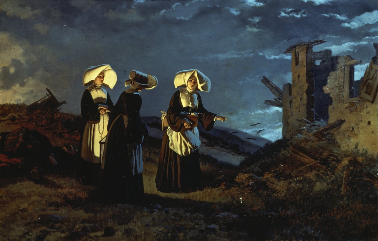 Soir après la bataille de Sedan - Carlo Ademollo