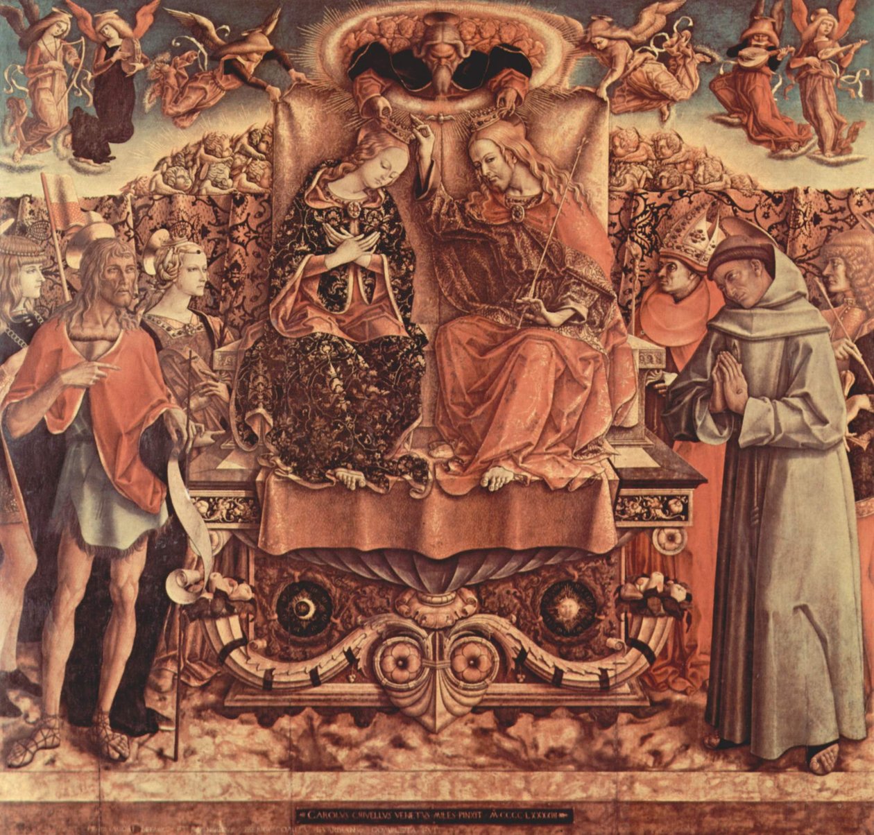 Couronnement de la Vierge - Carlo Crivelli