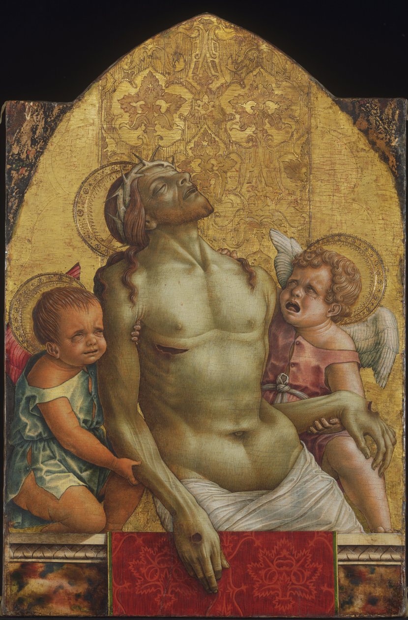 Le Christ mort soutenu par deux anges - Carlo Crivelli