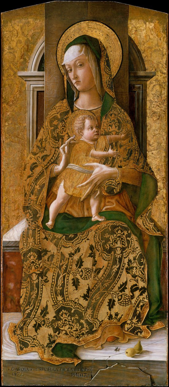 Madone et Enfant en majesté - Carlo Crivelli