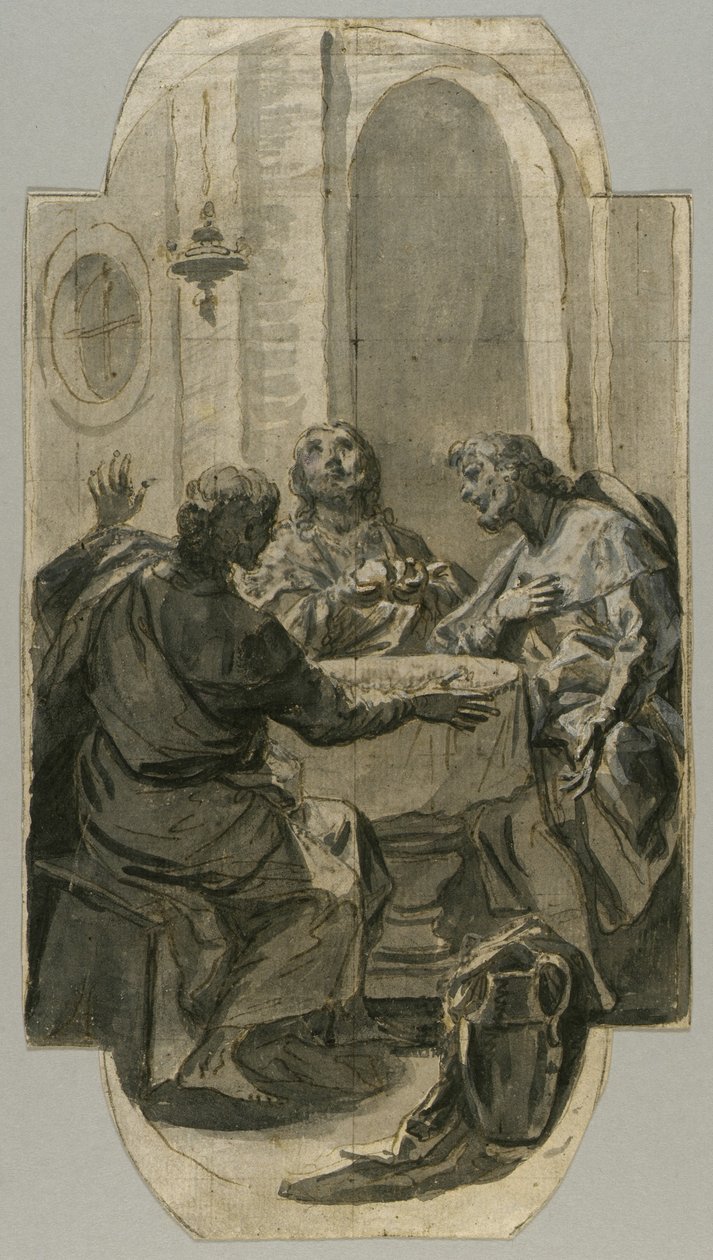 Souper à Emmaüs - Carlo Maratti