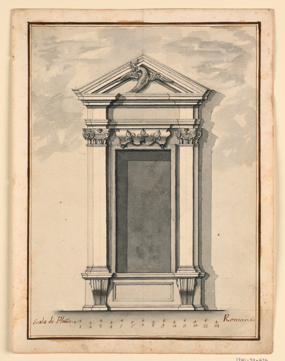 Conception pour un cadre de fenêtre - Carlo Marchionni