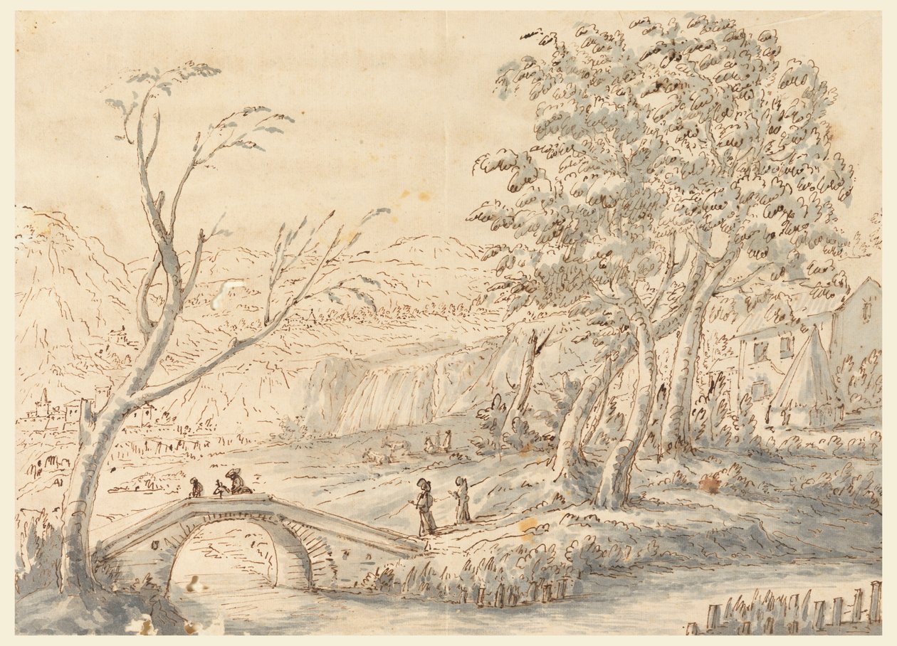 Paysage avec pont - Carlo Marchionni