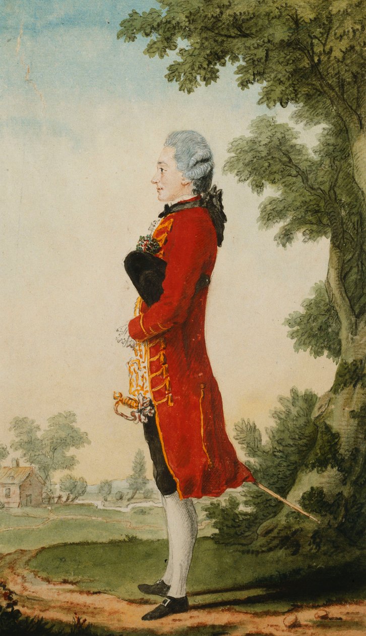 Le baron de Talleyrand, dans un paysage - Carmontelle