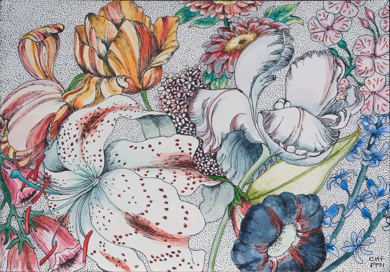 Fleurs en désordre, 1991 - Carolyn Hubbard Ford