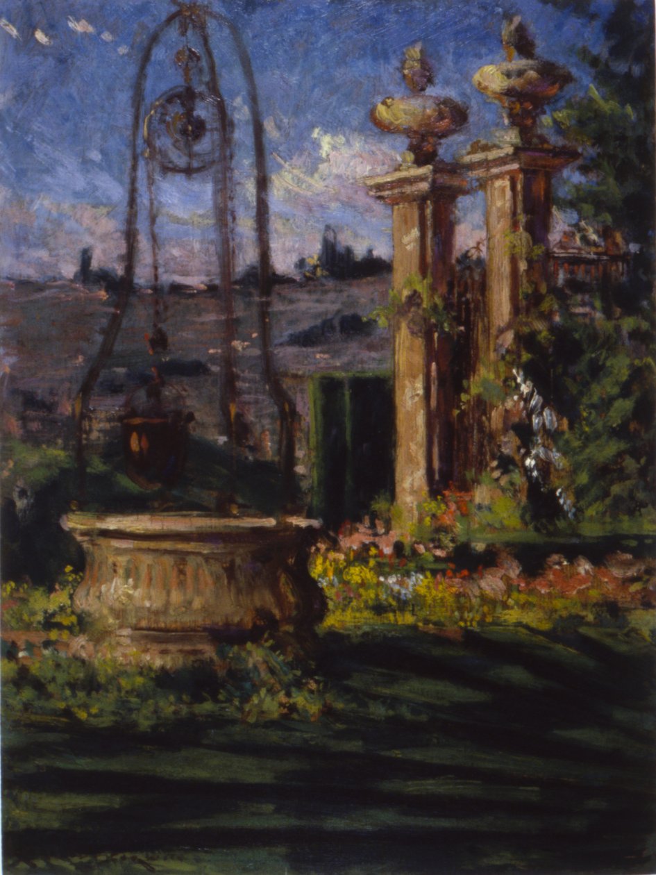 Dans les jardins de la Villa Palmieri - Carroll Beckwith