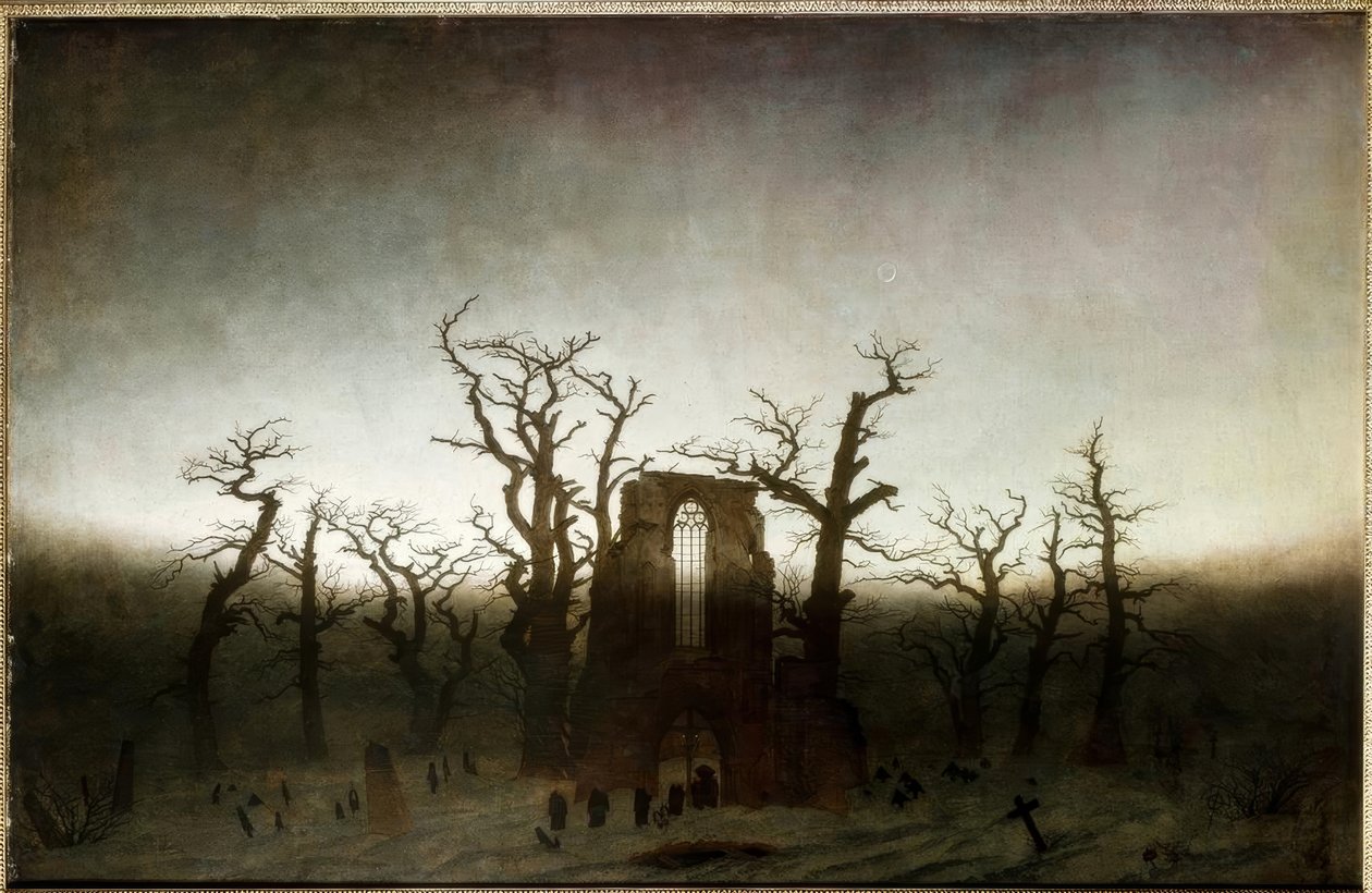 Abbaye dans la forêt de chênes - Caspar David Friedrich