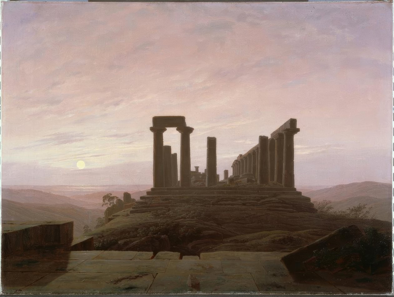 Temple de Junon à Agrigente - Caspar David Friedrich