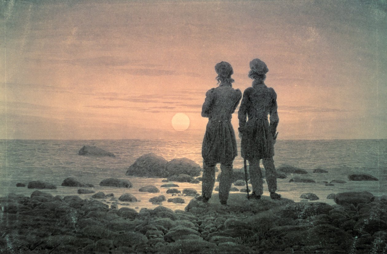 Deux hommes près de la mer - Caspar David Friedrich