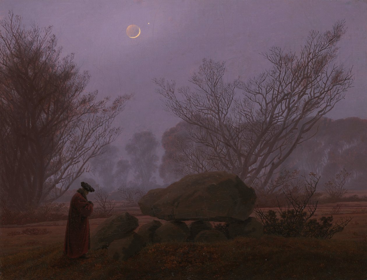Promenade au crépuscule, 1830-1835 - Caspar David Friedrich