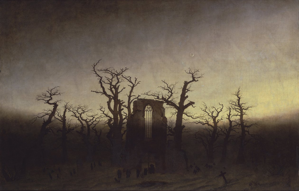 Abbaye parmi les chênes, vers 1809 - Caspar David Friedrich