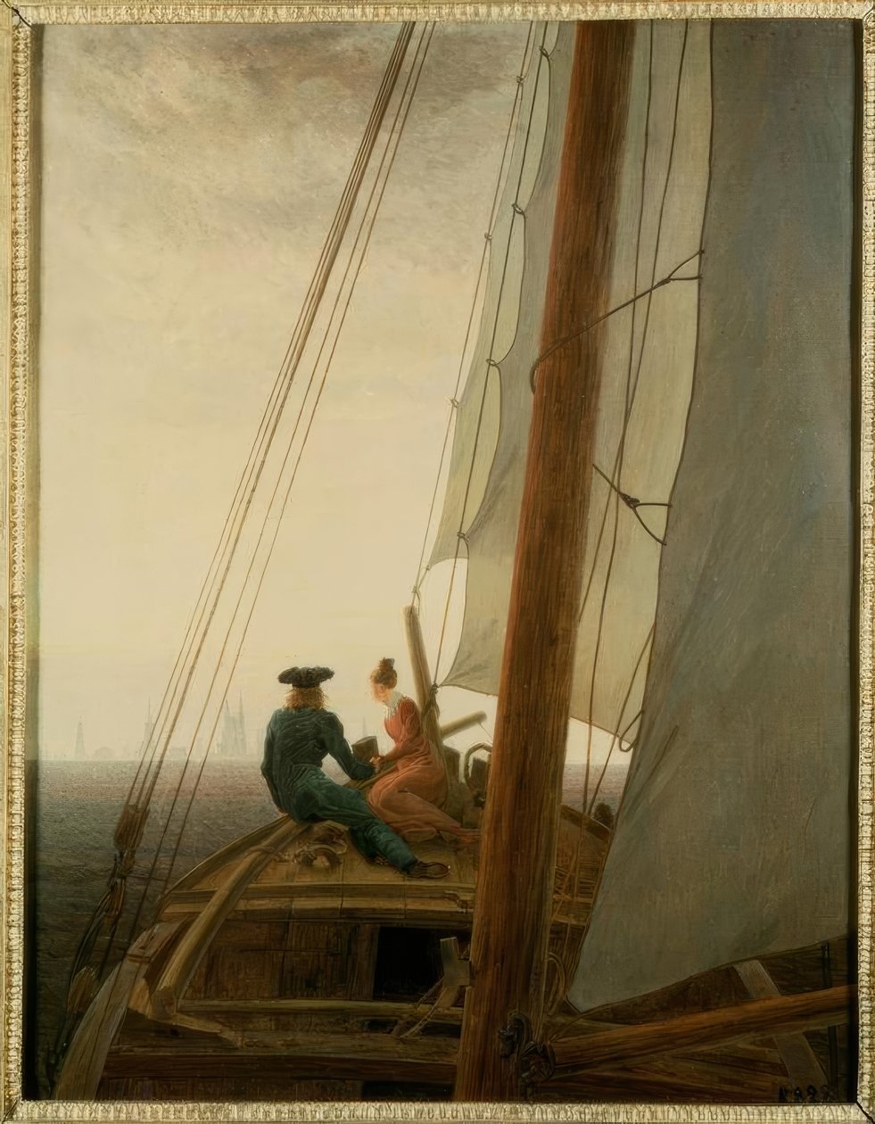 Sur le voilier - Caspar David Friedrich