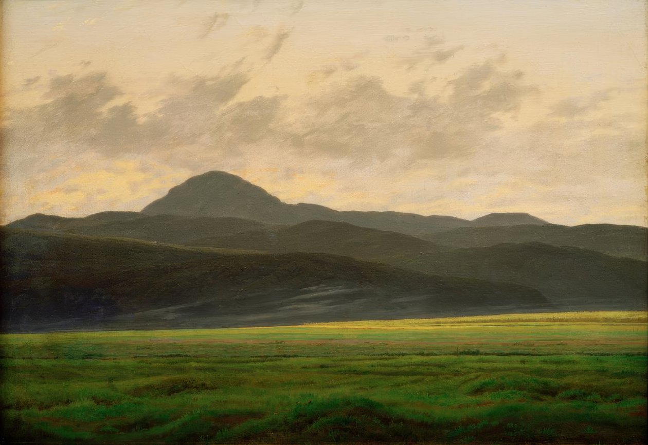 Paysage de montagne en Bohême - Caspar David Friedrich