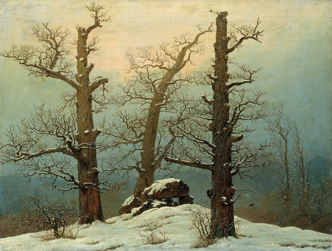 Cairn dans la neige, 1807 - Caspar David Friedrich