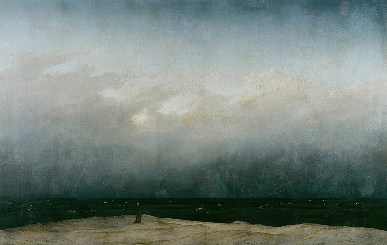 Le Moine au bord de la mer - Caspar David Friedrich