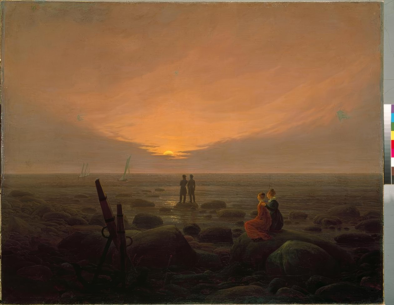 Lever de lune sur la mer - Caspar David Friedrich