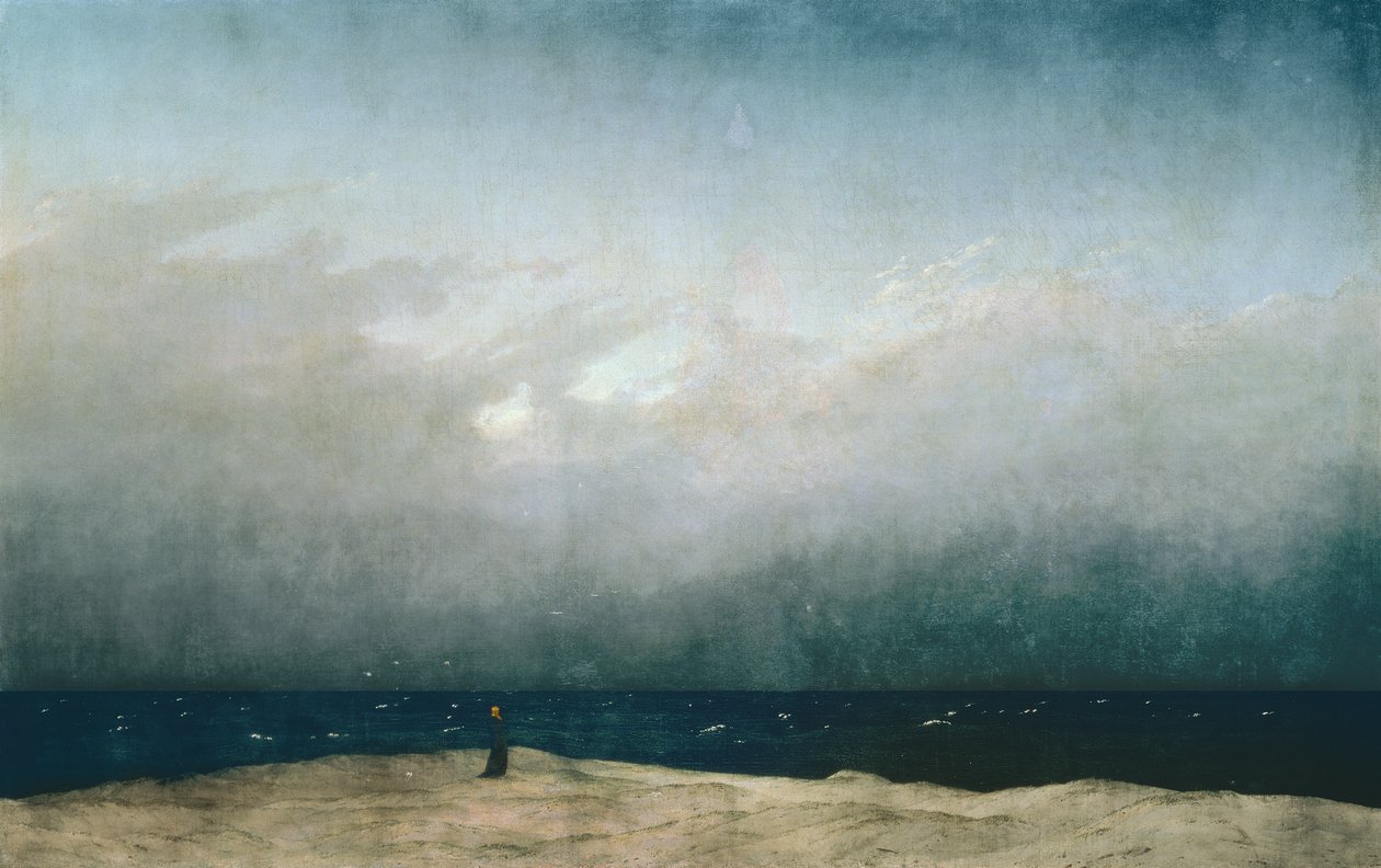 Moine au bord de la mer - Caspar David Friedrich