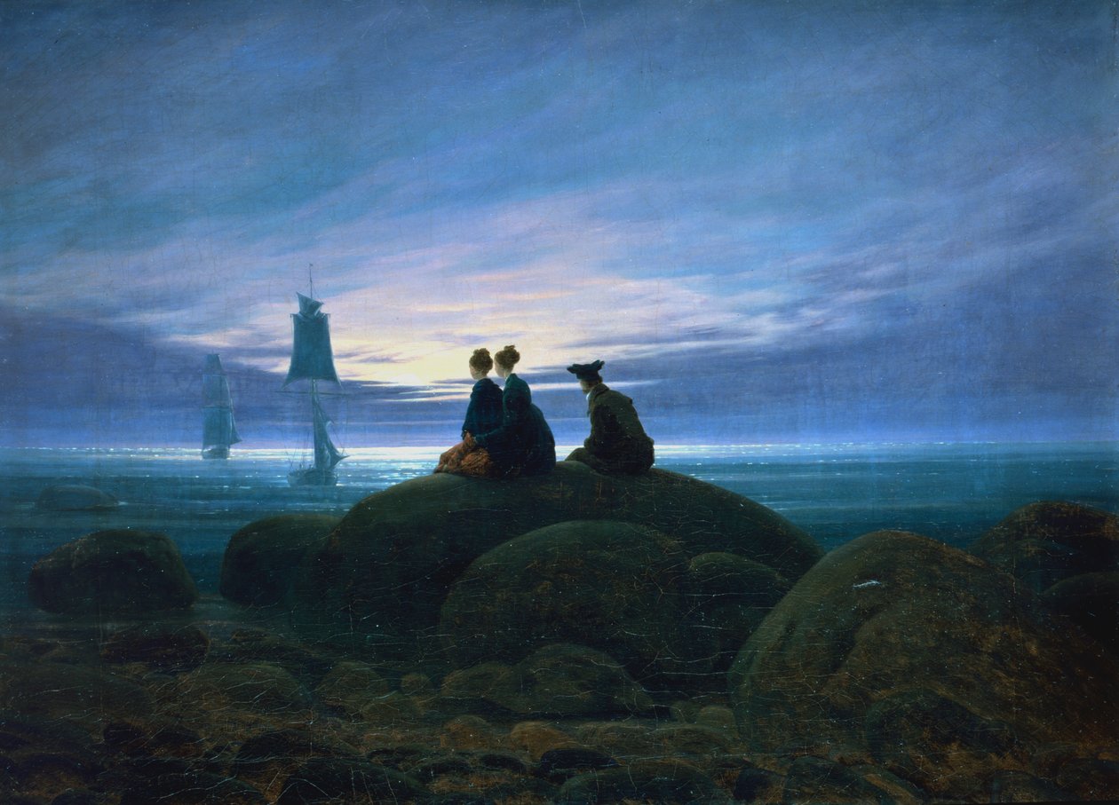 Lever de Lune sur la Mer, 1774 - Caspar David Friedrich