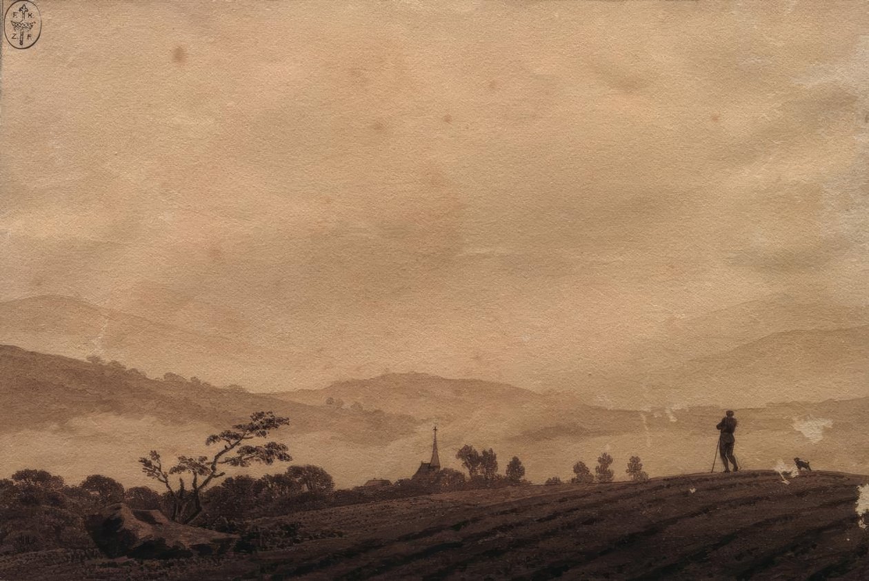 Matin brumeux - Caspar David Friedrich
