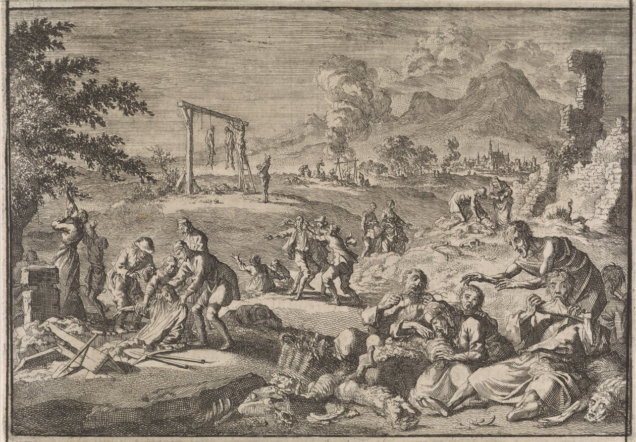 Famine en Allemagne, 1637 - Caspar Luyken (attributed to)
