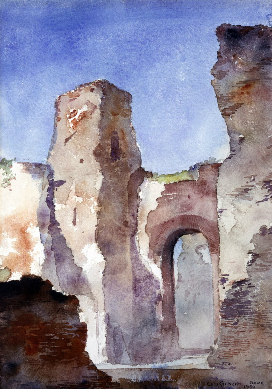 Thermes de Caracalla, Rome, 1880 - Cass Gilbert