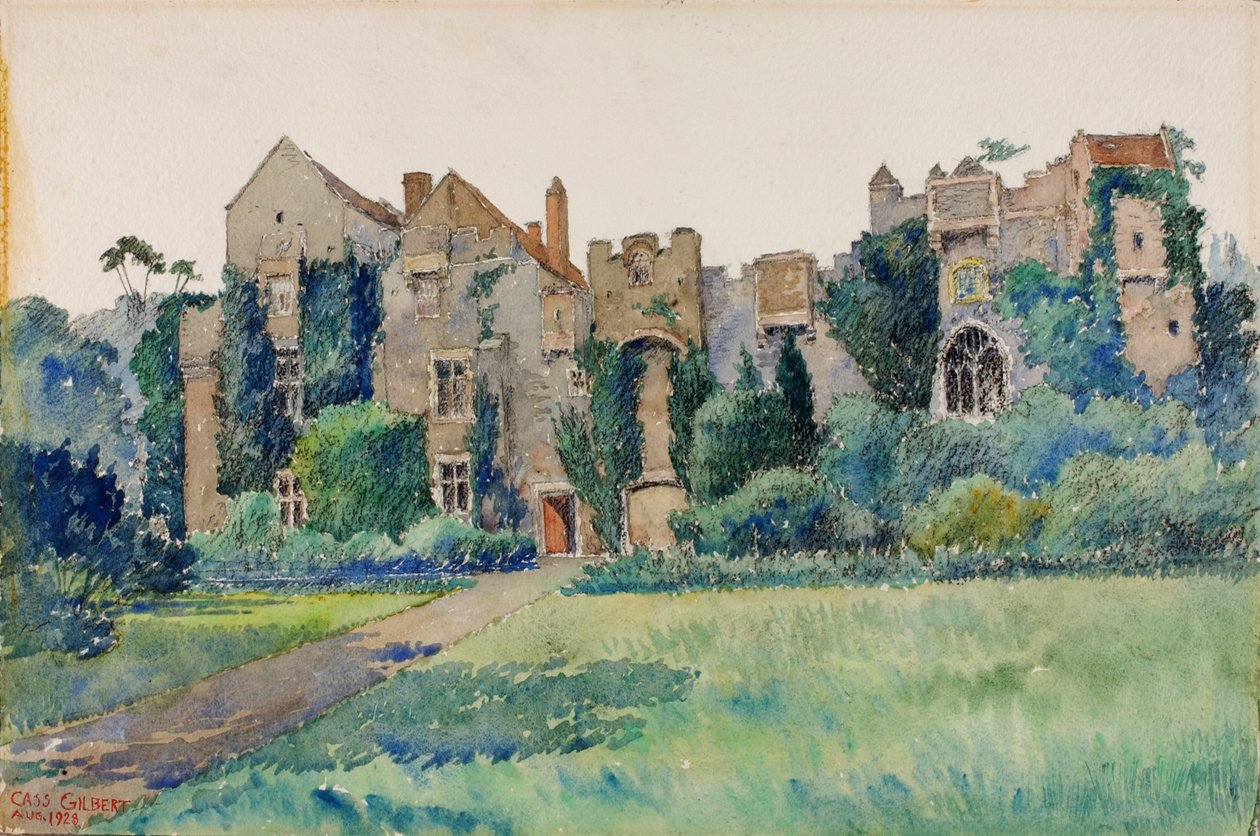 Château de Compton, Devonshire, Angleterre, 1928 - Cass Gilbert