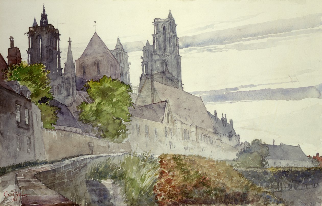 Cathédrale de Laon, France, 1913. - Cass Gilbert